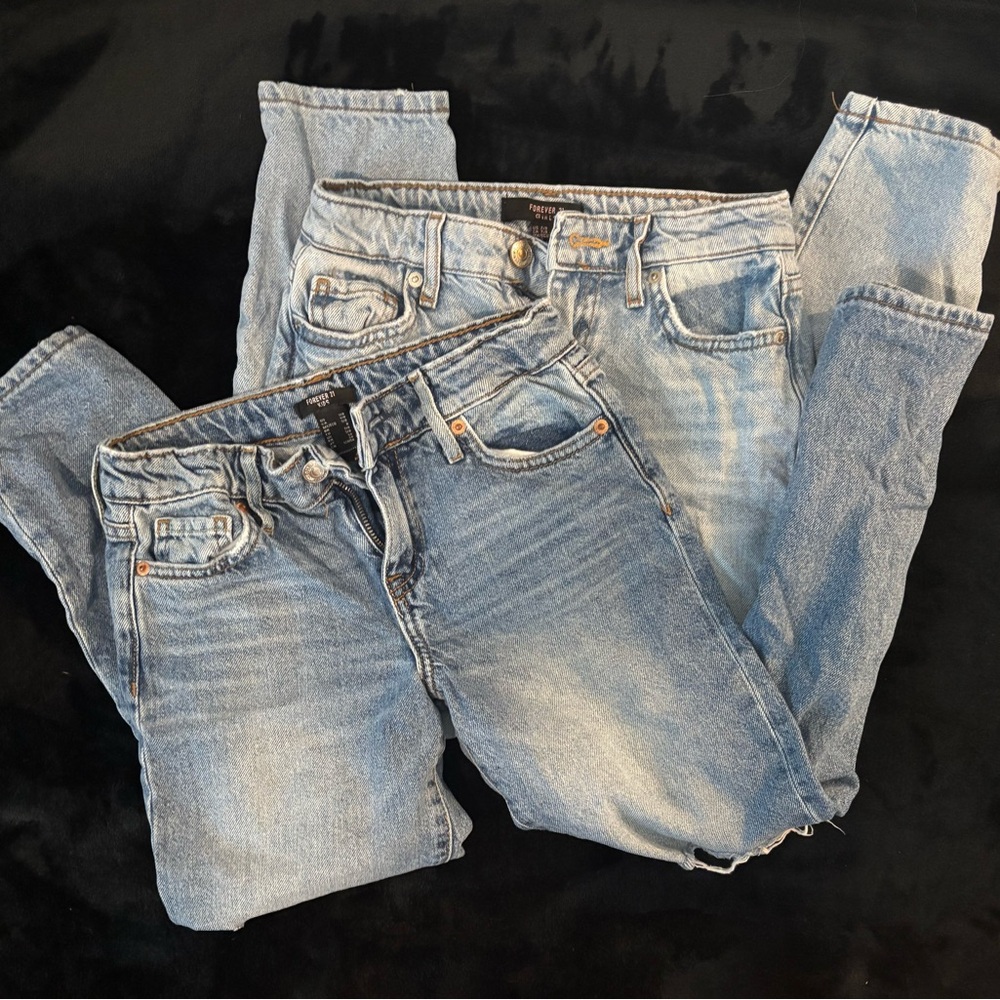 Two Pairs - Forever 21 Girl’s Ripped Jeans